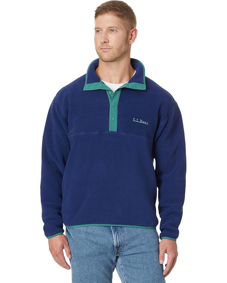 

Флис Unisex L.L.Bean Bean's Classic Snap Fleece II Pullover Adults, цвет Night