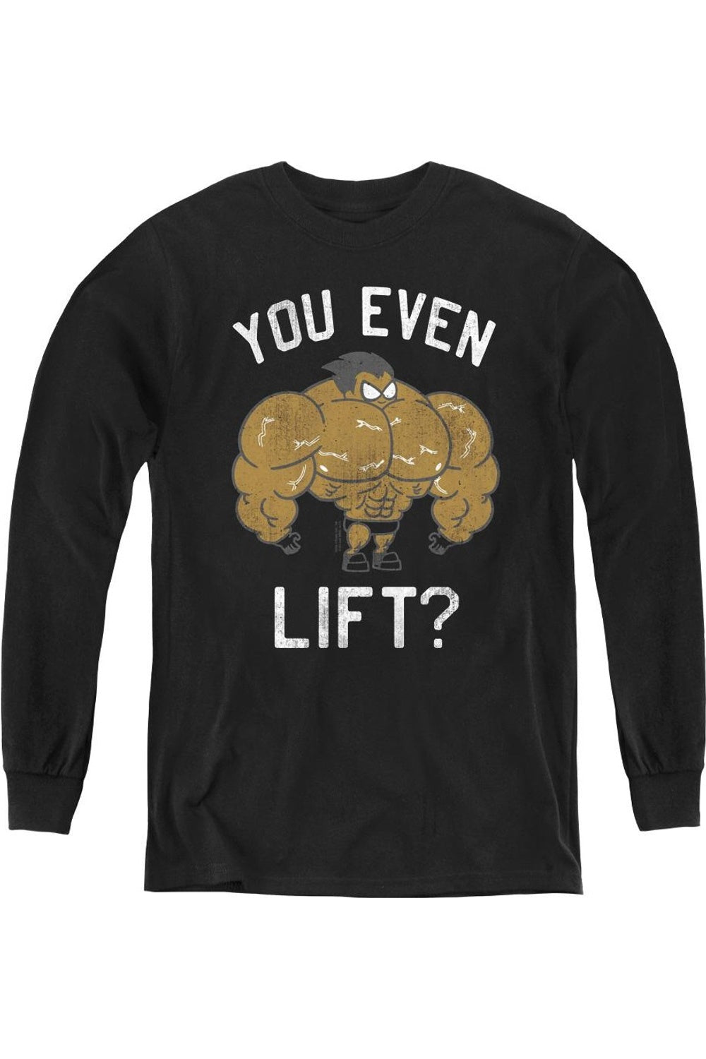 

Футболка с длинным рукавом Teen Titans Go You Lift для подростков Gildan, черный