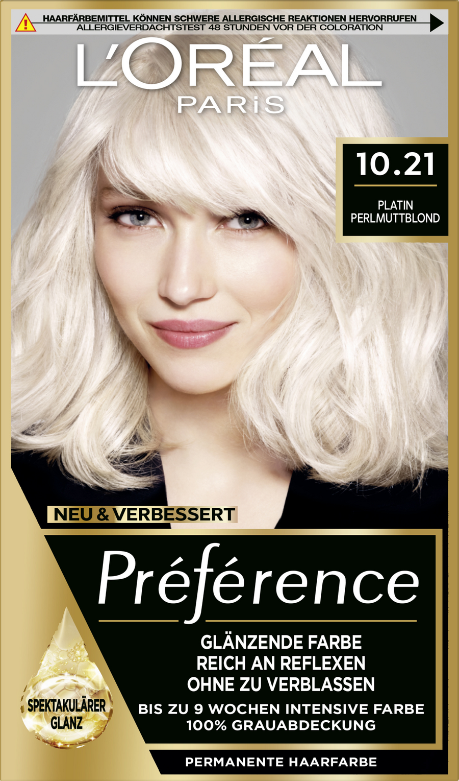 

Краска для волос L’Oréal Paris Préférence 10.21 Platin Perlmuttblond