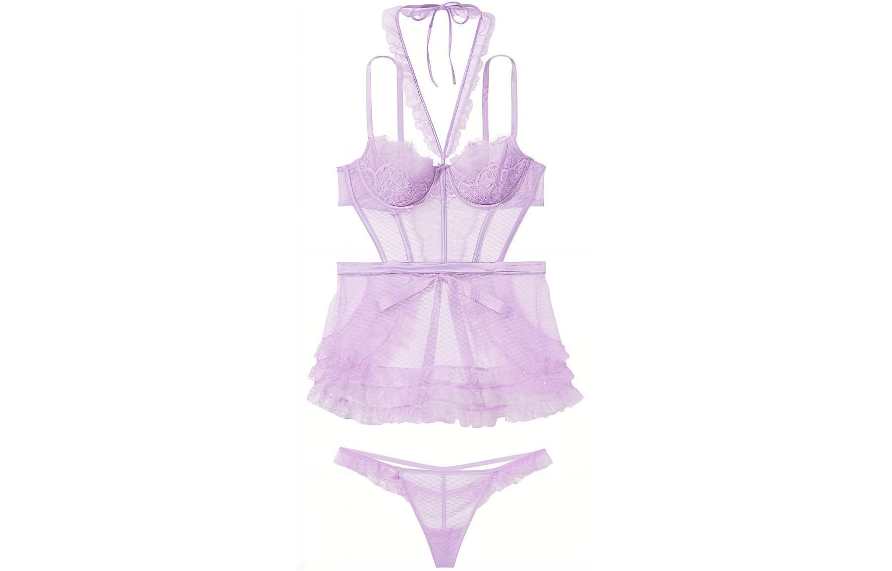

Victoria's Secret Комплект нижнего белья женский светло-фиолетовый