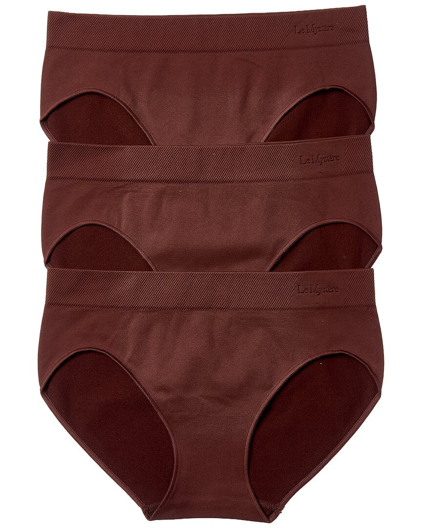

Le Mystere 3pk Seamless Comfort Hipster, коричневый