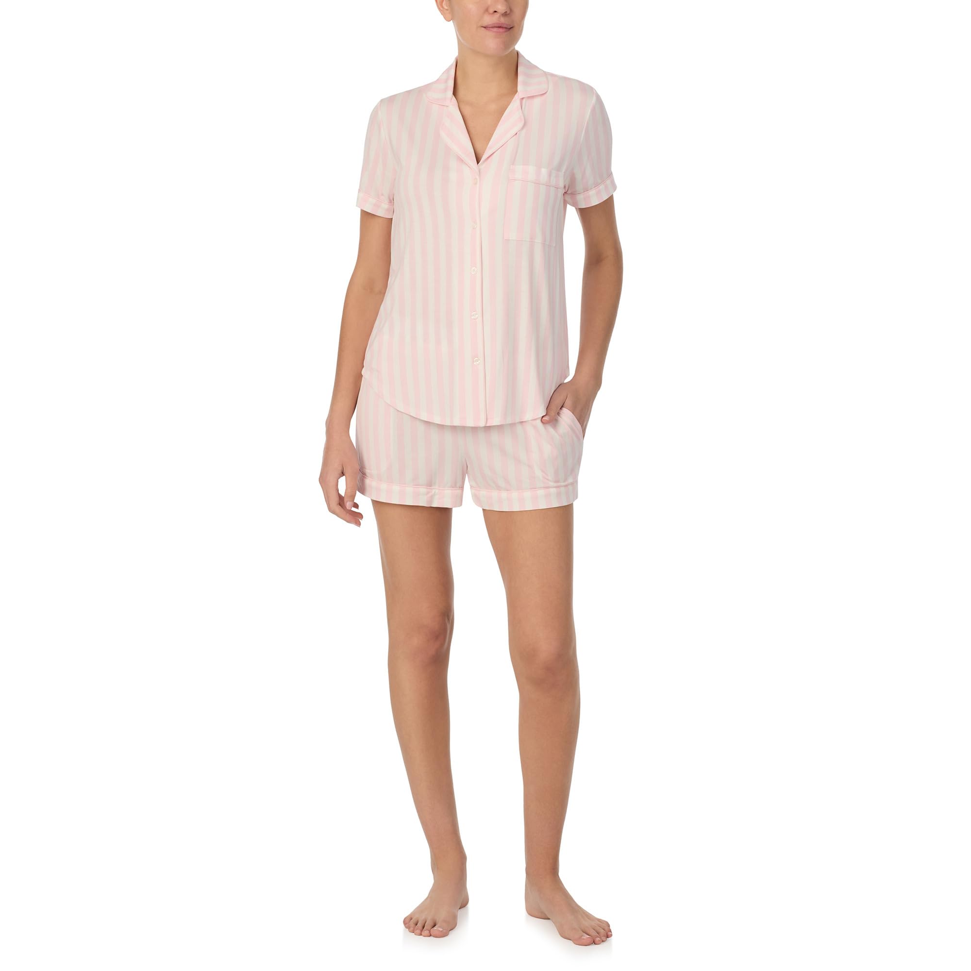 

Пижама Kate Spade New York Boxer 3/4 Sleeve Pj Set, Pink Stripe