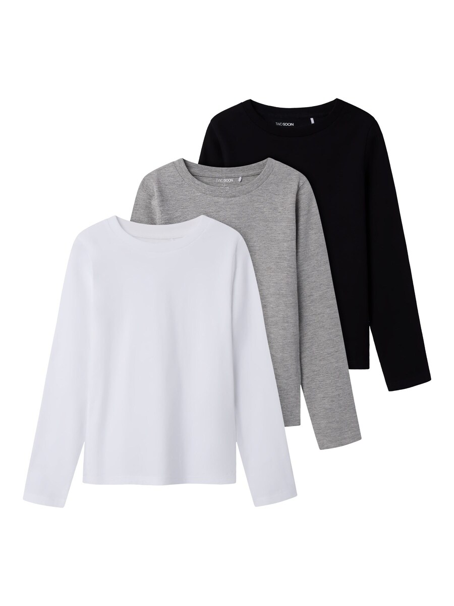 

Рубашка TWO SOON, цвет mottled grey/Black/White