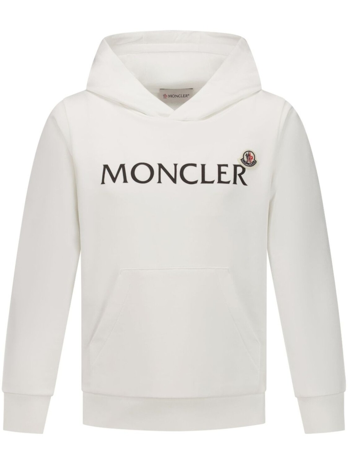 

Moncler Enfant худи с логотипом, белый