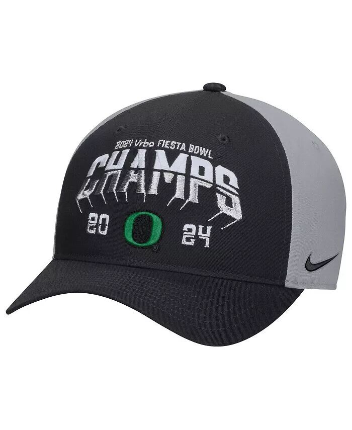 

Мужская черная шапка Oregon Ducks 2024 Fiesta Bowl Champions Locker Room Adjustable Nike