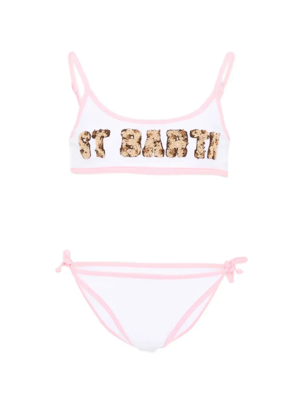 Бикини с надписями Mc2 Saint Barth Kids, белый