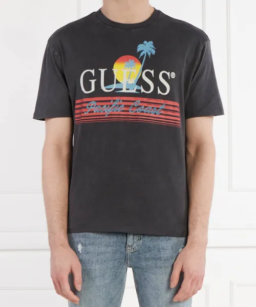 

Футболка Classic fit Guess Jeans, серый