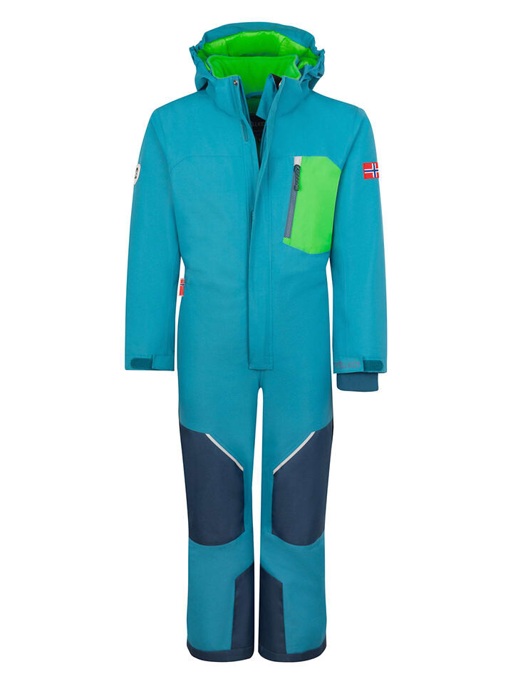 

Лыжные брюки Trollkids Schneeanzug Isfjord, бирюзовый