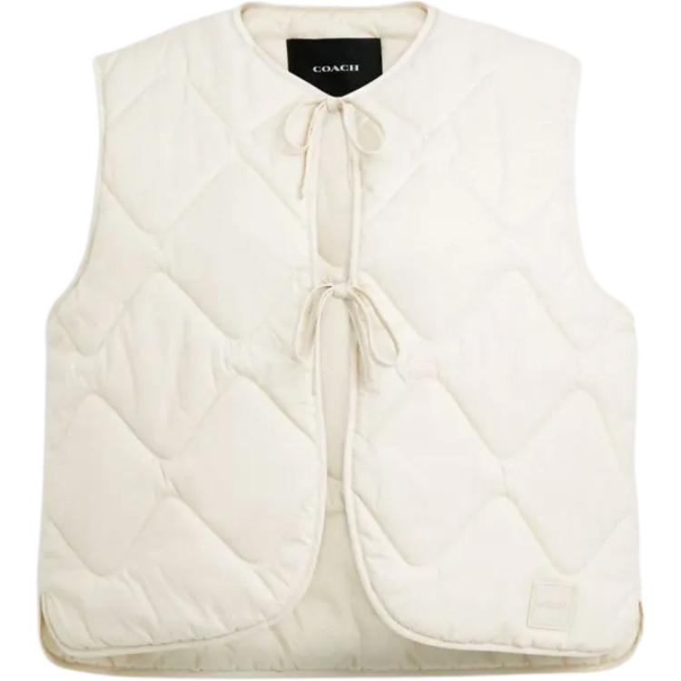

COACH Женская белая жилетка, White