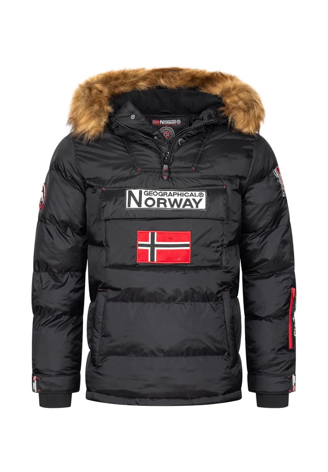 

Ветровка зимняя куртка Geographical Norway, черный