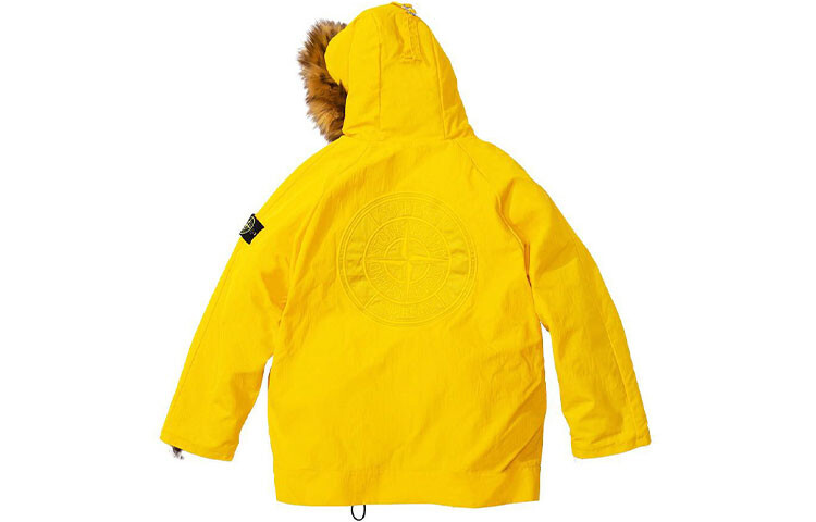 Stone Island X Co-branded Collection Куртка мужская Supreme, желтый — фото 2