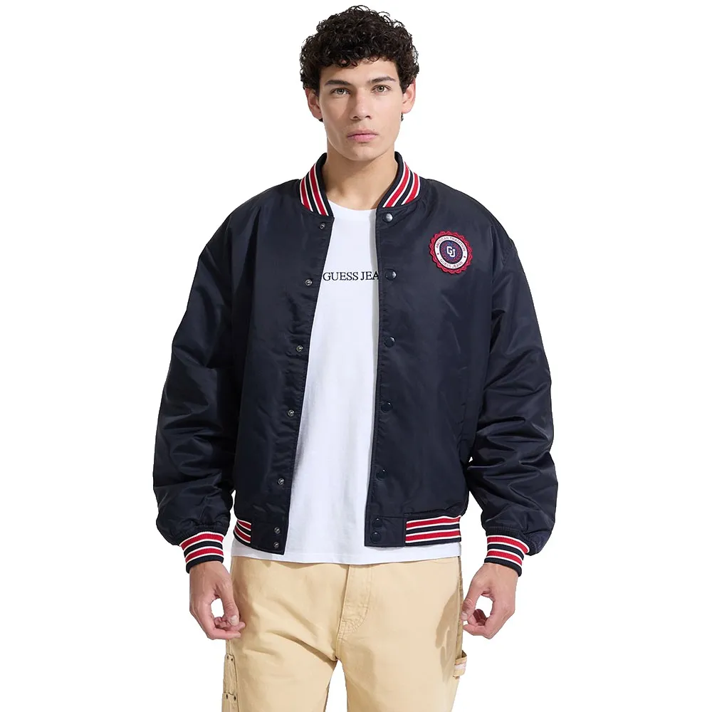 

Куртка Guess Jeans Varsity Embro Patch, синий