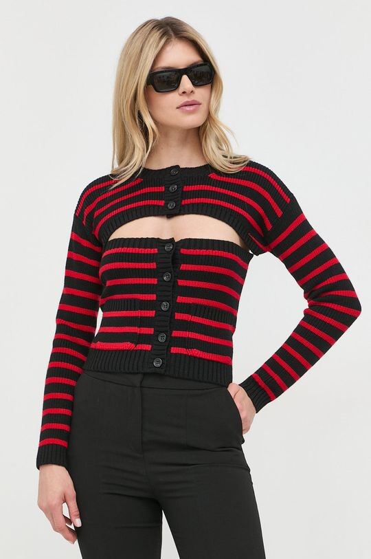

Шерстяной кардиган Red Valentino, черный