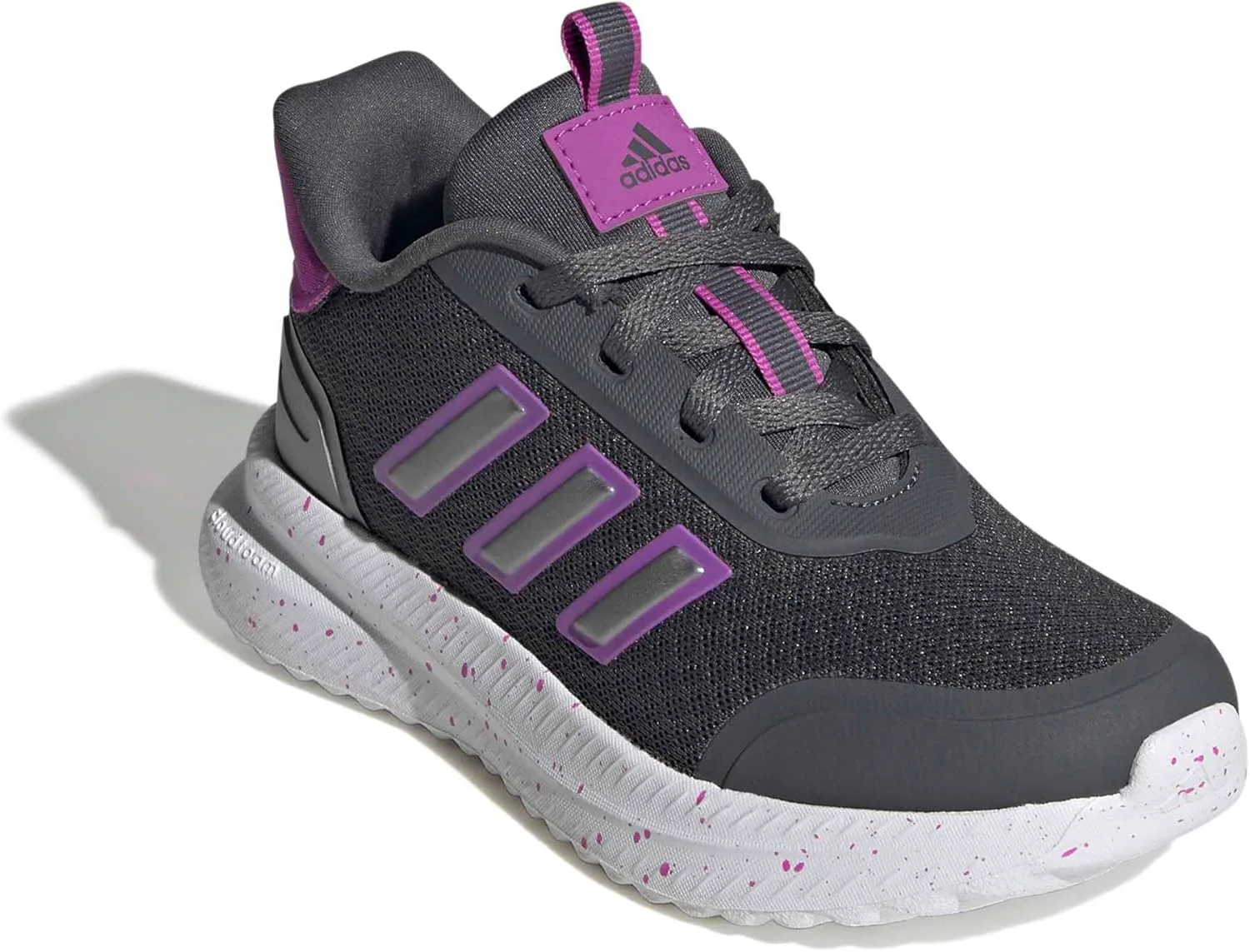 Кроссовки Adidas для детей и подростков X_PLR (для старших детей), серый/фиолетовый/металлик — фото 3