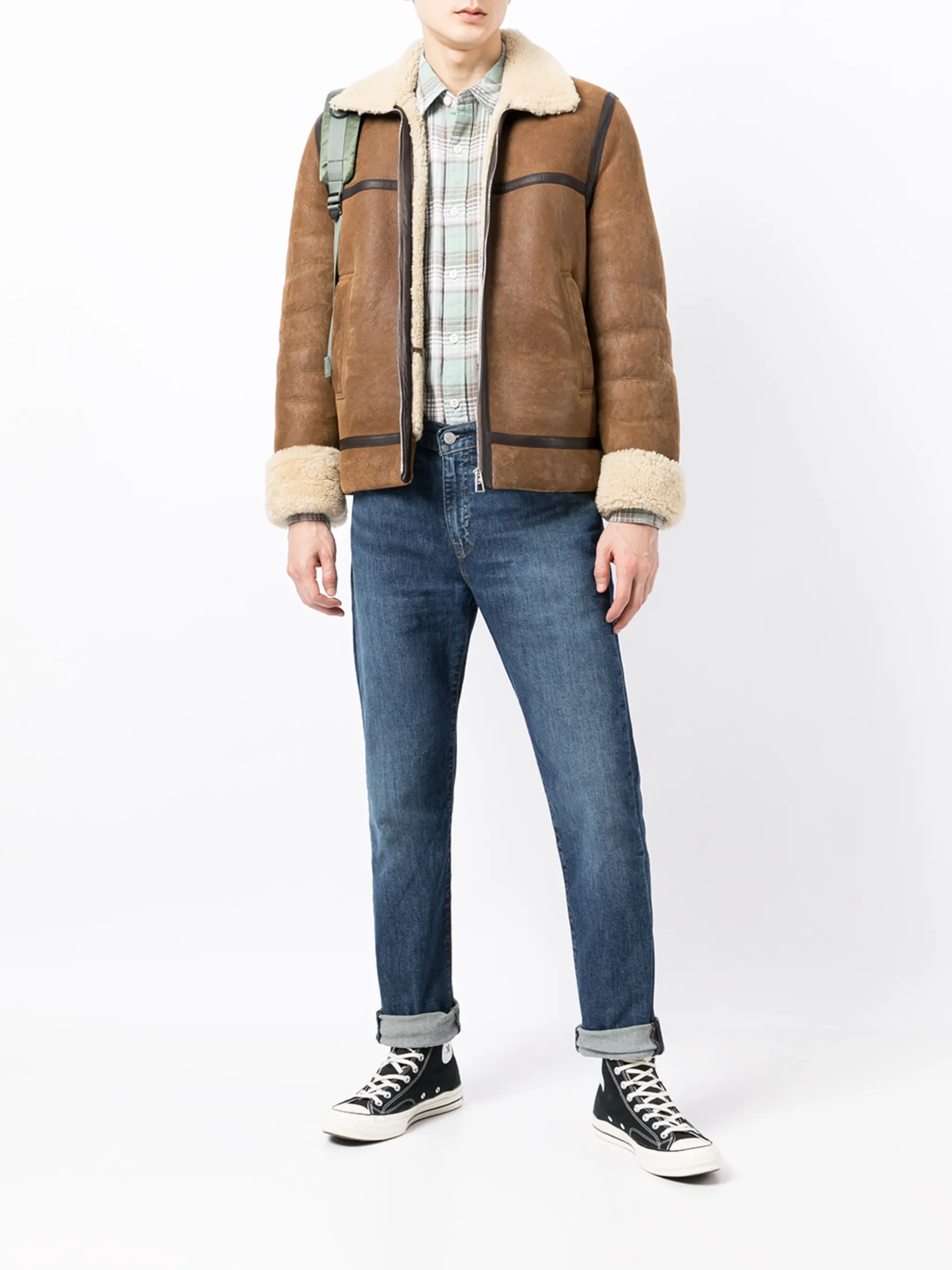 Рубашка в клетку Levi'S, зеленый — фото 2