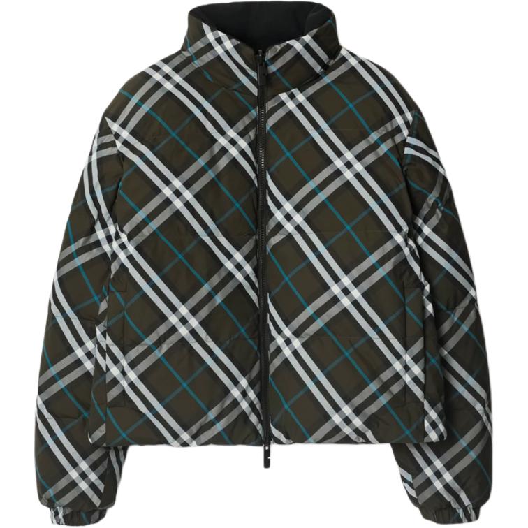 Куртка Burberry Двусторонняя стеганая в клетку, Green — фото 3