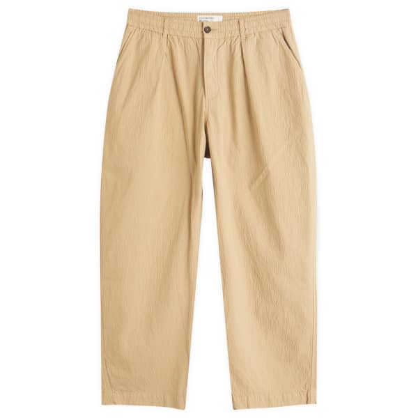 

Спортивные брюки из жатого хлопка со складками Universal Works, желтый