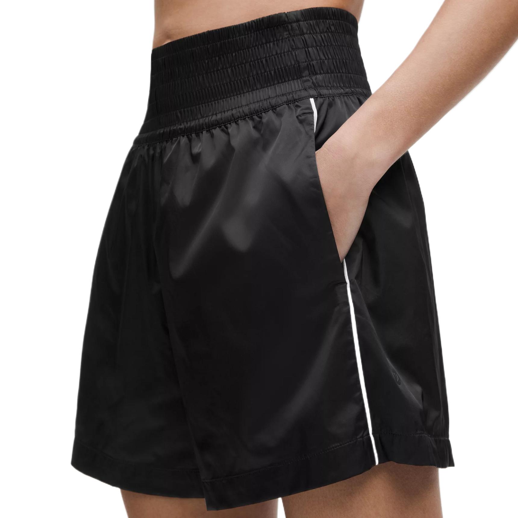 

Женские шорты High Rise Sports Lululemon, черно-белый