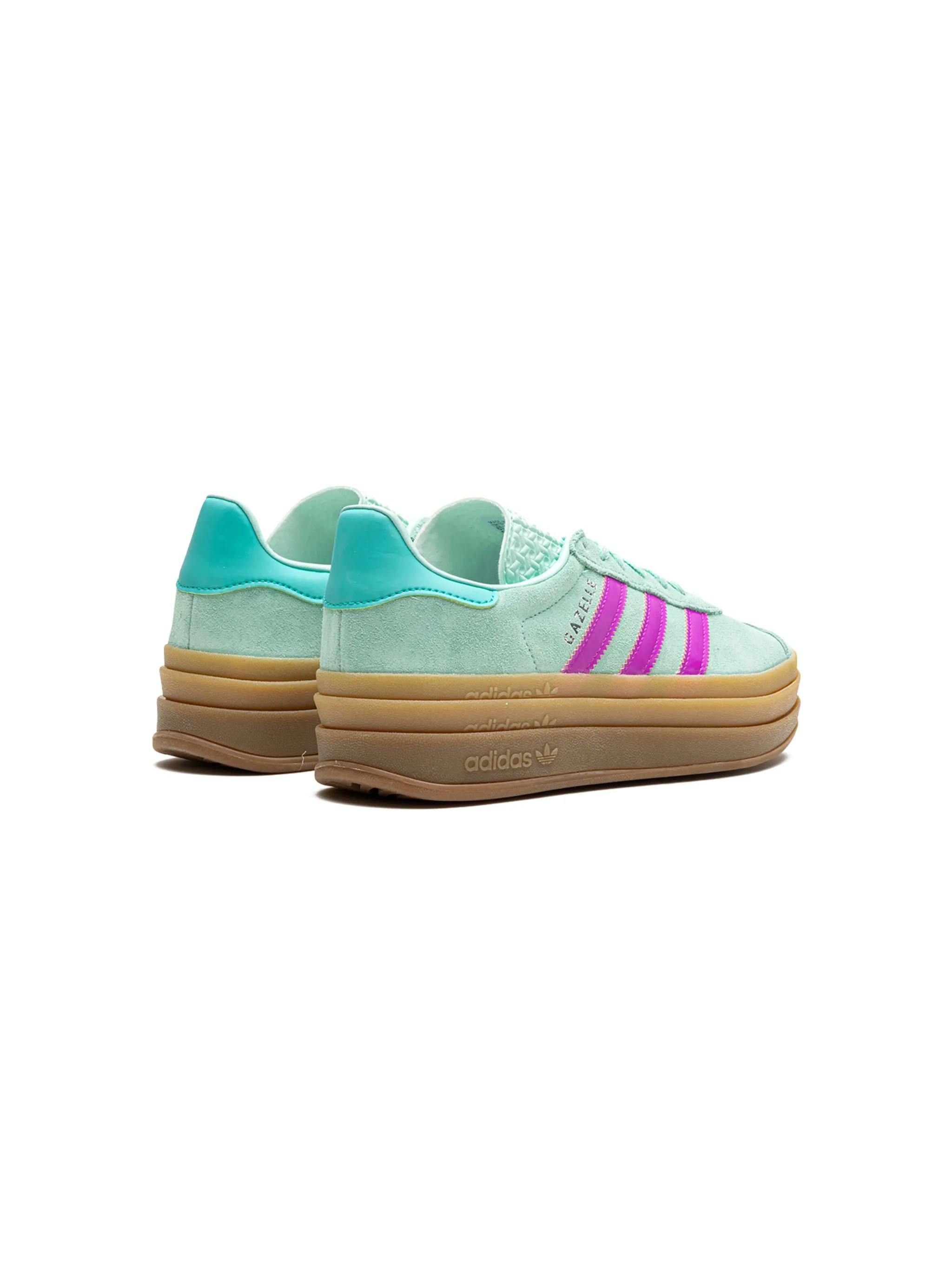 Кроссовки Gazelle Bold Turqoise/Pink Adidas Kids, зеленый — фото 3