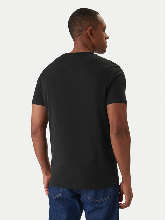 Футболка custom slim fit 710671453124 Polo Ralph Lauren, черный — фото 3