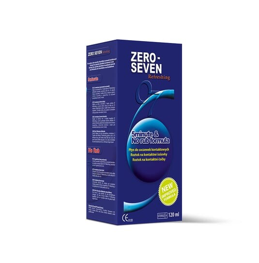 

Освежающая жидкость для линз, 120 мл Zero Seven