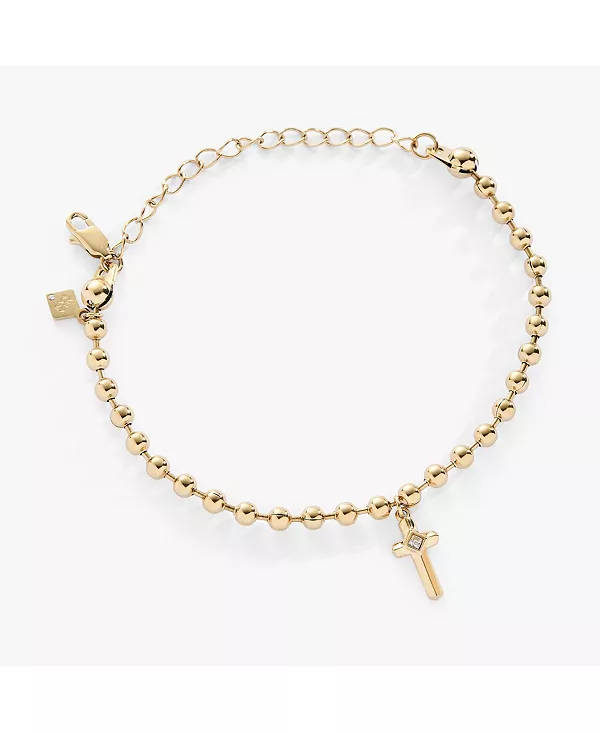 

Браслет-Цепочка с крестообразными шариками Alex And Ani, gold