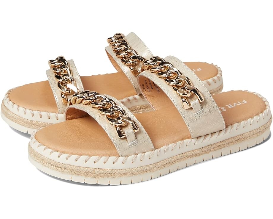 

Сандалии FIVE TRIBE Chill, цвет White Gold Snake Print