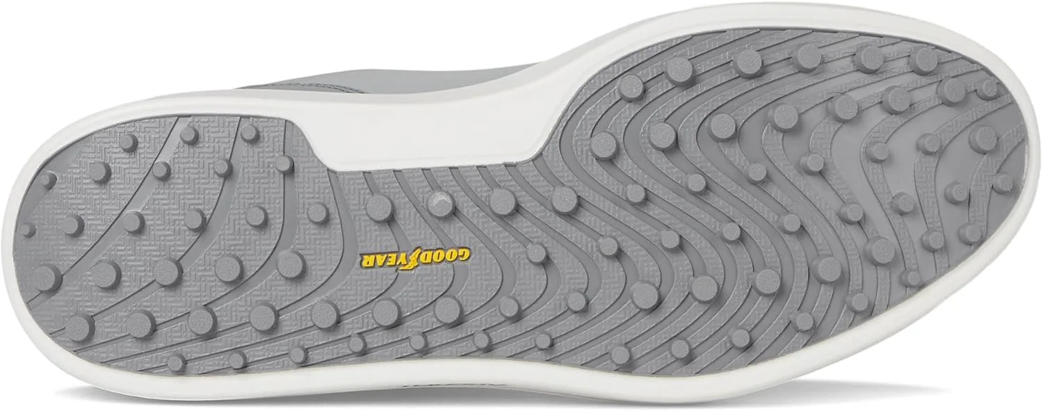 Мужские гольф-кроссовки Skechers Drive 6 с арочной поддержкой, из кожи, свободная посадка, без шипов, серый — фото 4