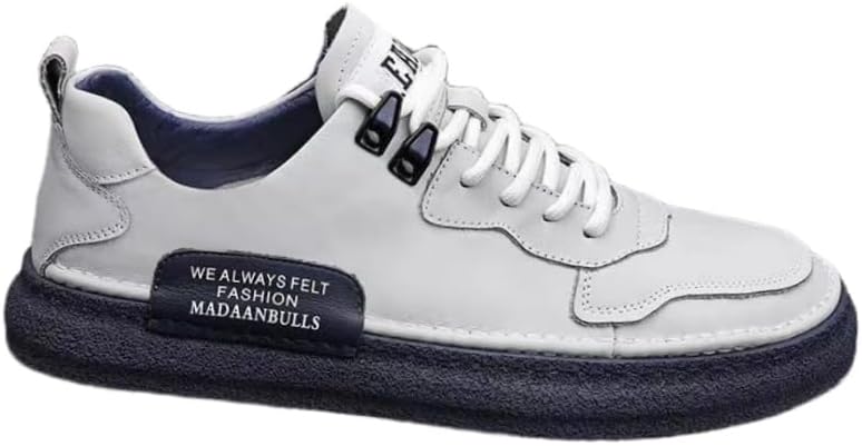 

Мужские простые повседневные кроссовки на плоской подошве - для поездок на работу и использования на улице Fusecottc, синий