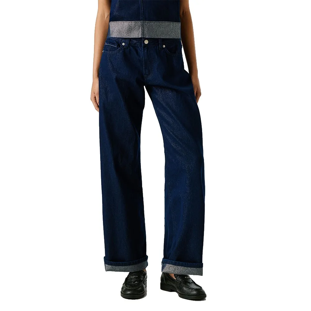 

Джинсы Pepe Jeans Wide Leg Mid Waist Lina Shine jeans, синий