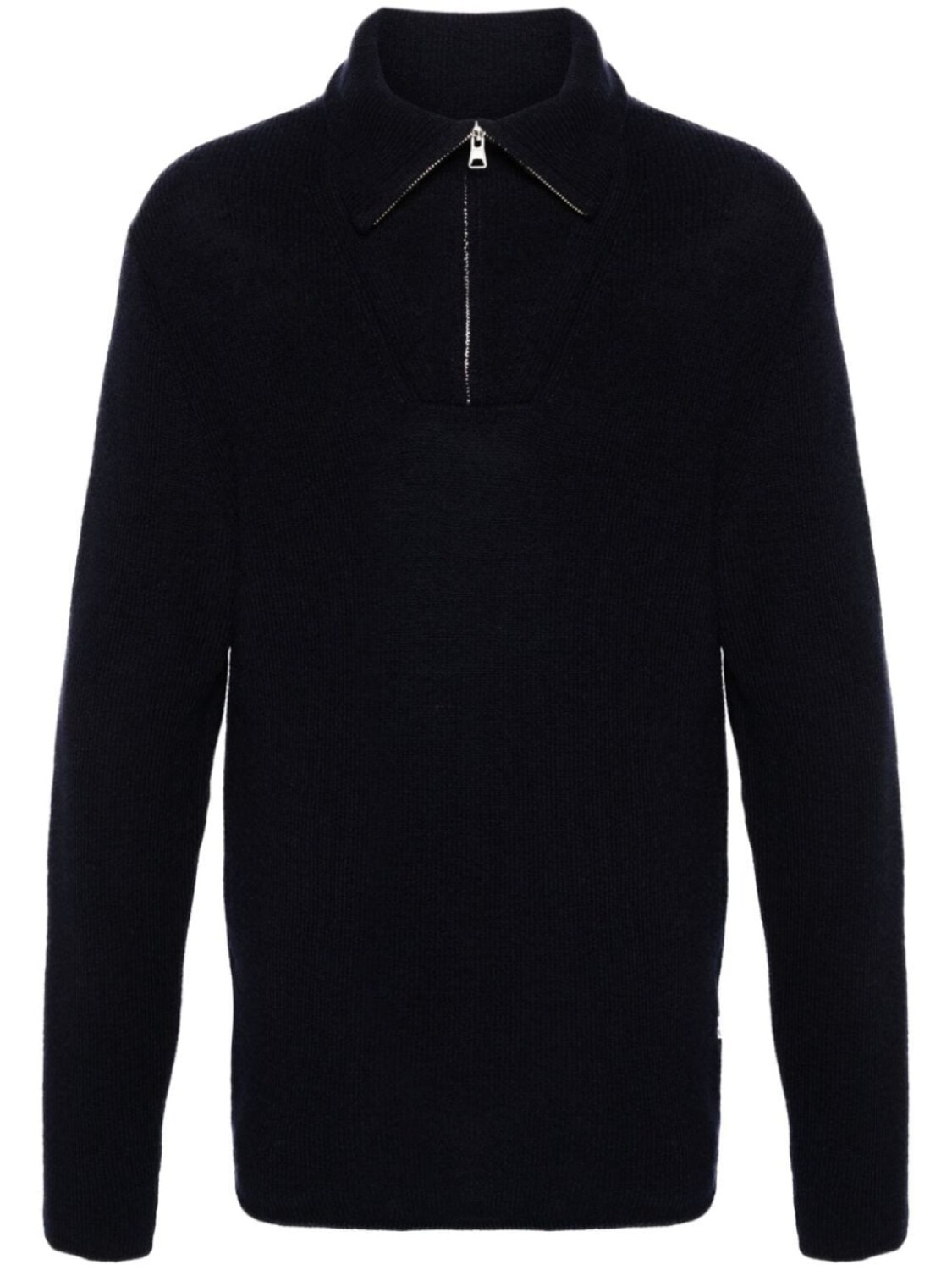 

Шерстяной джемпер Carl на молнии NN07, синий