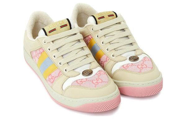 Кроссовки screener gg sneakers 'pink beige' Gucci, розовый — фото 3