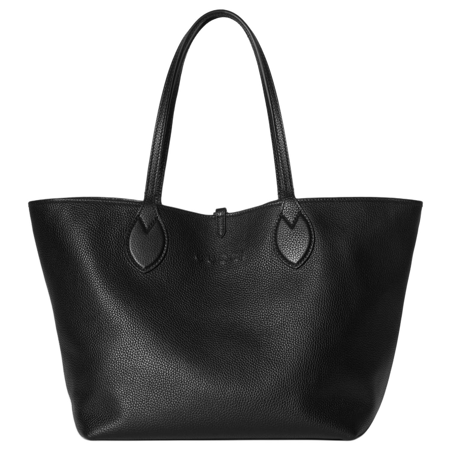 

GUCCI Totissima Grain Leather With GG Canvas плечевая сумка среднего размера для женщин, черная