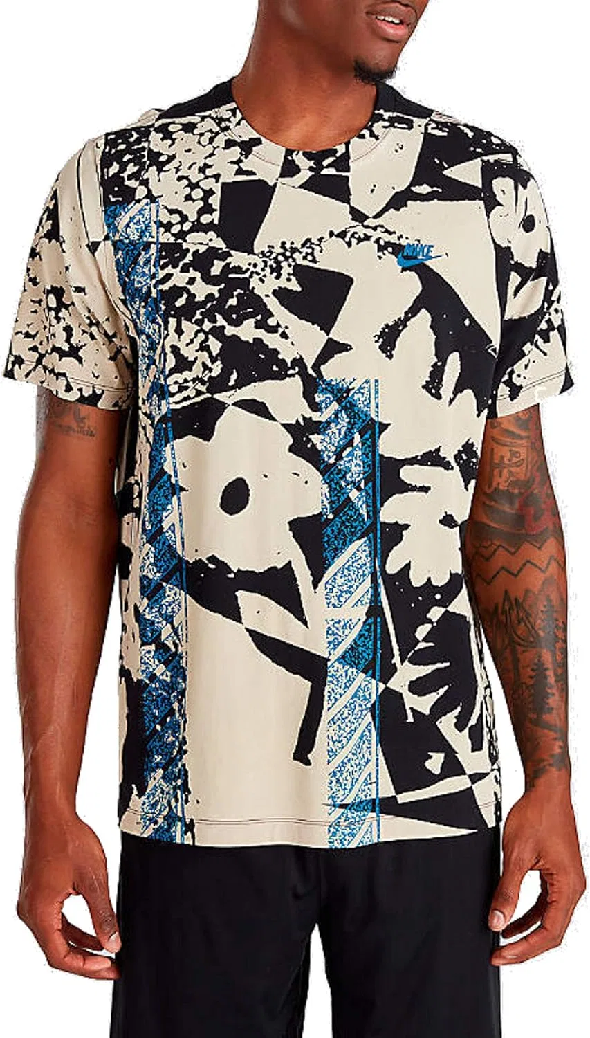 Nike Floral Stencil (5-Pack) мужская футболка для активного отдыха, черный/бежевый/синий