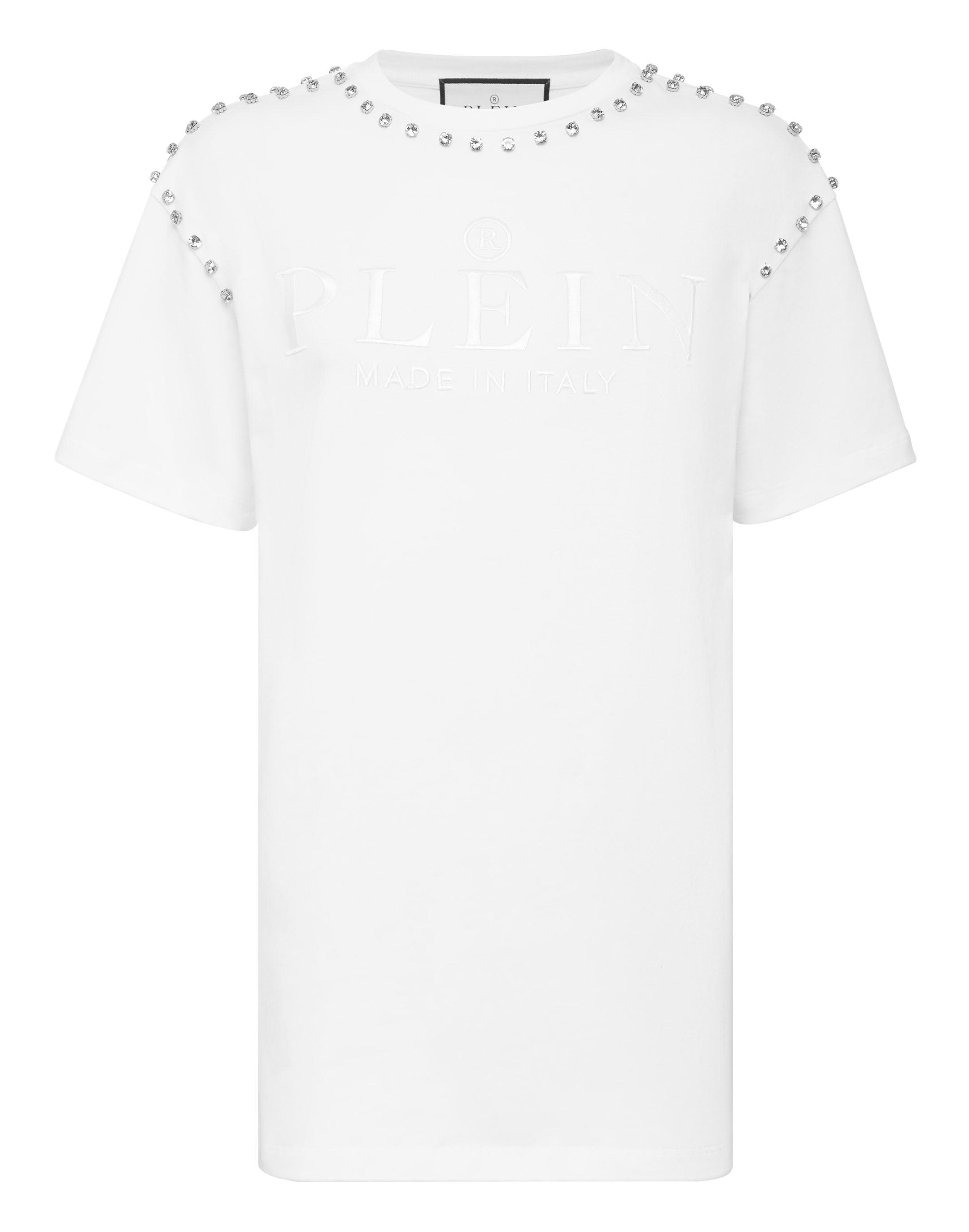 

Футболка с круглым вырезом SS Stones PHILIPP PLEIN, белый