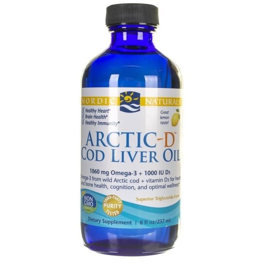 

Nordic Naturals, Масло печени арктической трески с витамином D, 237 мл