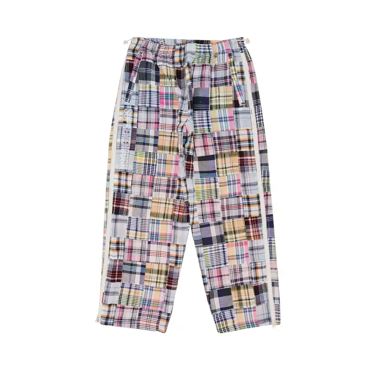Спортивные брюки Supreme x Goodenough Patchwork Madras на молнии, разноцветные