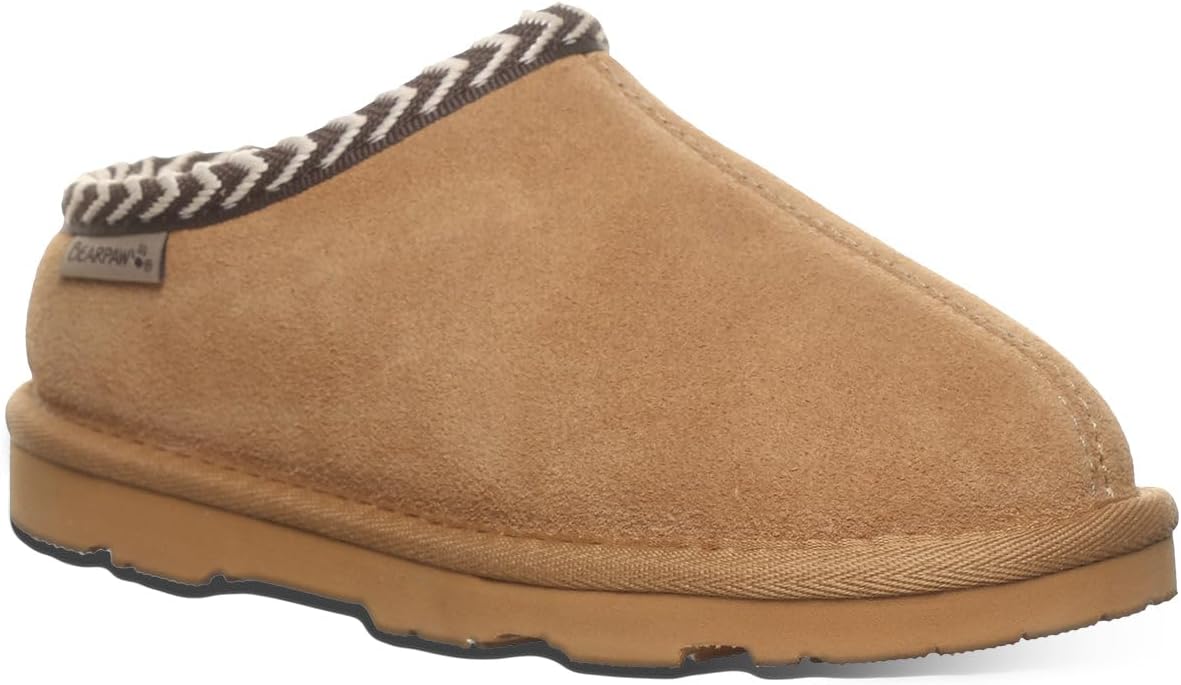 Тапочки BEARPAW girls Tabitha Youth Purple Sage, Iced Coffee — фото 2
