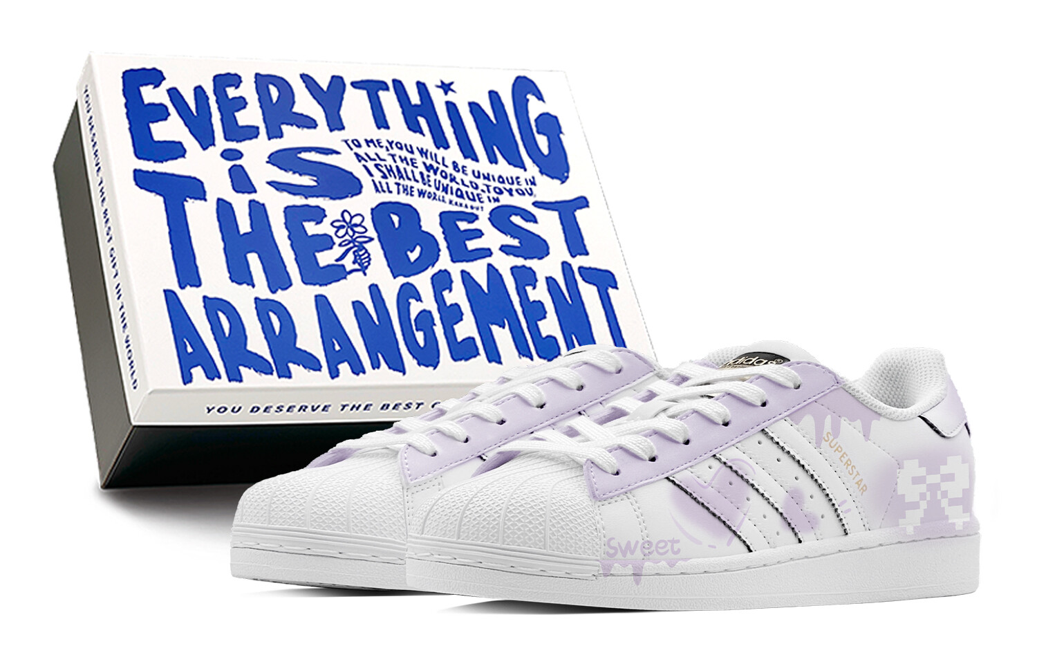 

Кроссовки adidas originals Superstar Skateboarding Shoes Unisex Low-top Purple, фиолетовый