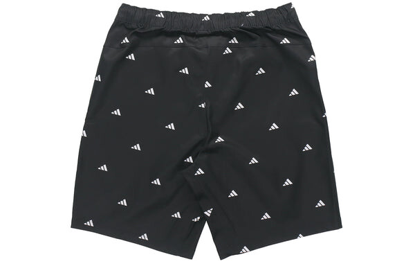 Шорты m short gen aop logo printing sports shorts black Adidas, черный — фото 2