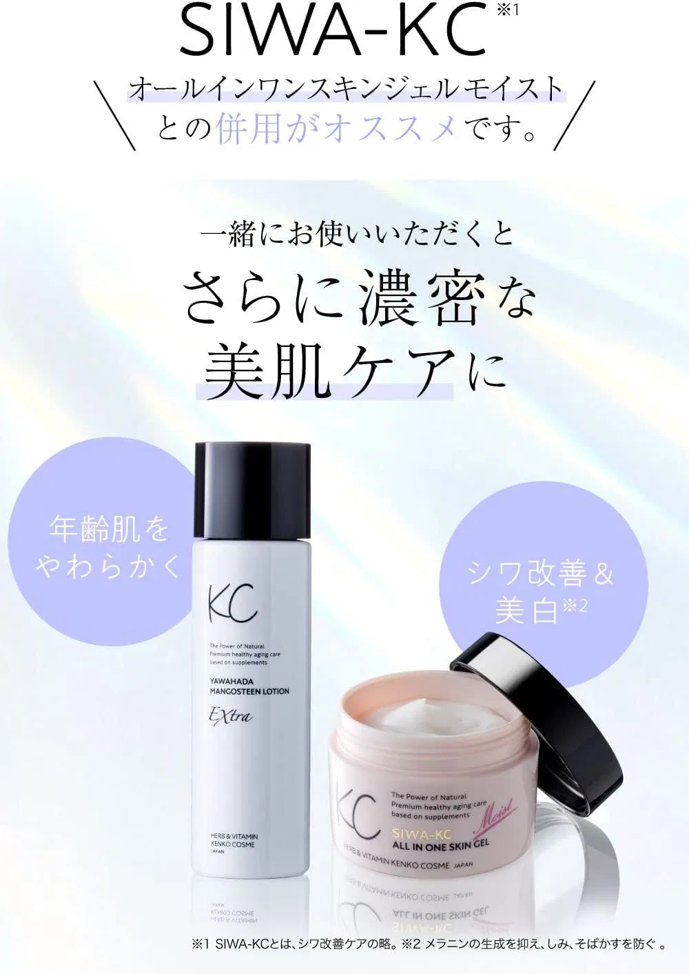 Лосьон для тела увлажняющий Kenko Cosme Soft Skin Mangosteen Lotion Extra 100 мл — фото 3