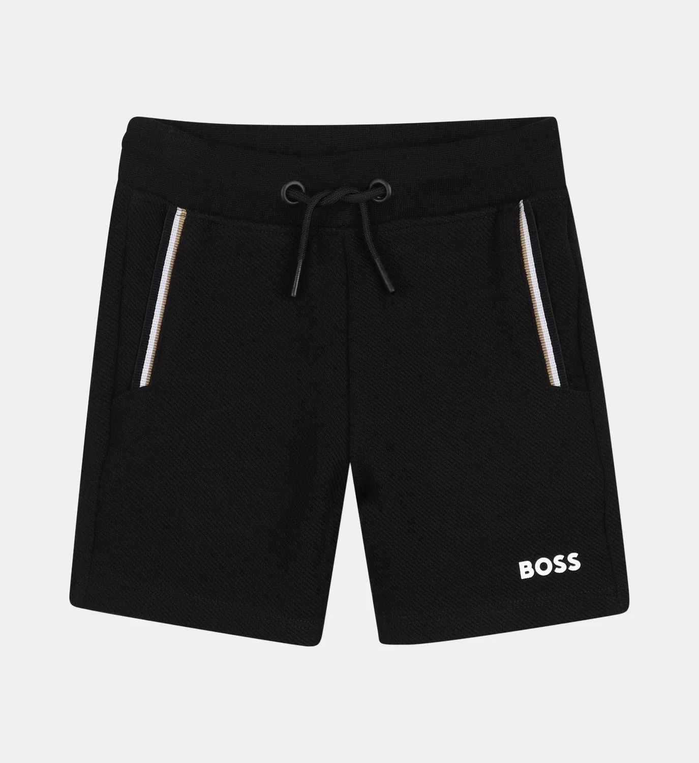 Комплект из футболки и шорт-бермуд Boss Kidswear, черный — фото 4