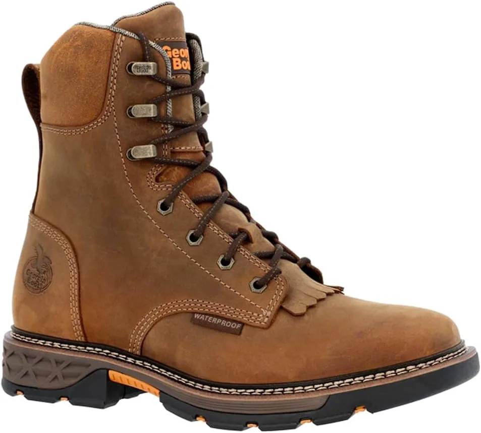 Мужские рабочие ботинки Georgia Boot Carbo-Tec FLX с водонепроницаемой шнуровкой, коричневый — фото 3