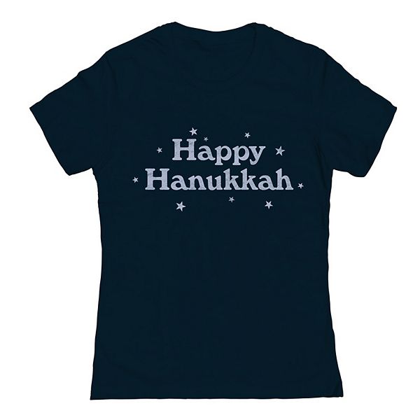 

Футболка с принтом Juniors' Happy Hanukkah Stars Unbranded