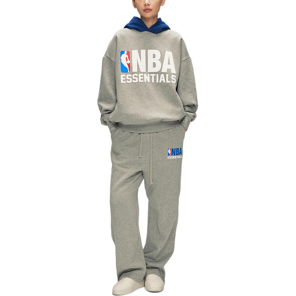 Свитшот с логотипом NBA Fear Of God Essentials, темно heather/синий/темно oat/sapphire синий — фото 4