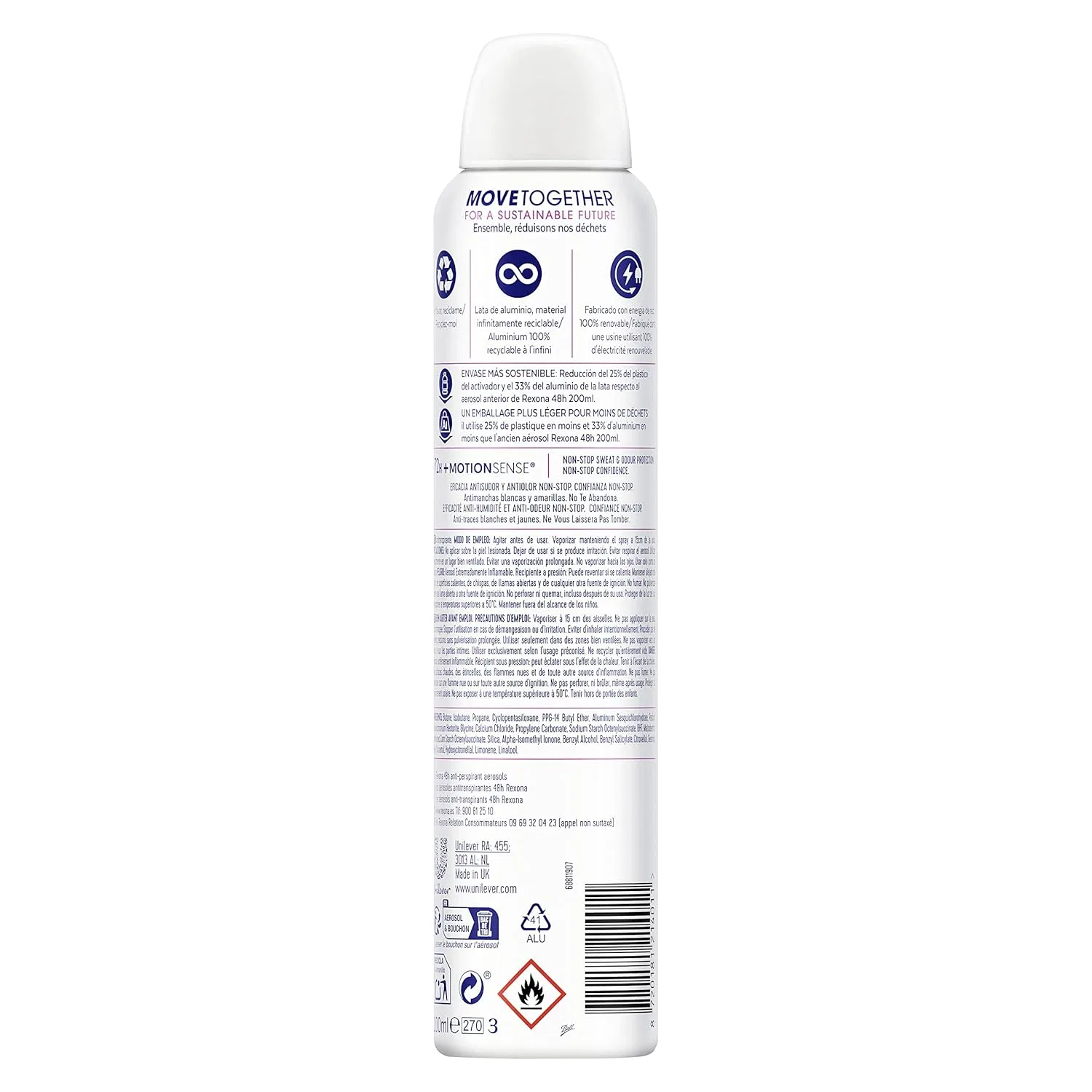 Женский дезодорант-антиперспирант «Invisible Pure» 72 ч от Rexona Rexona — фото 3