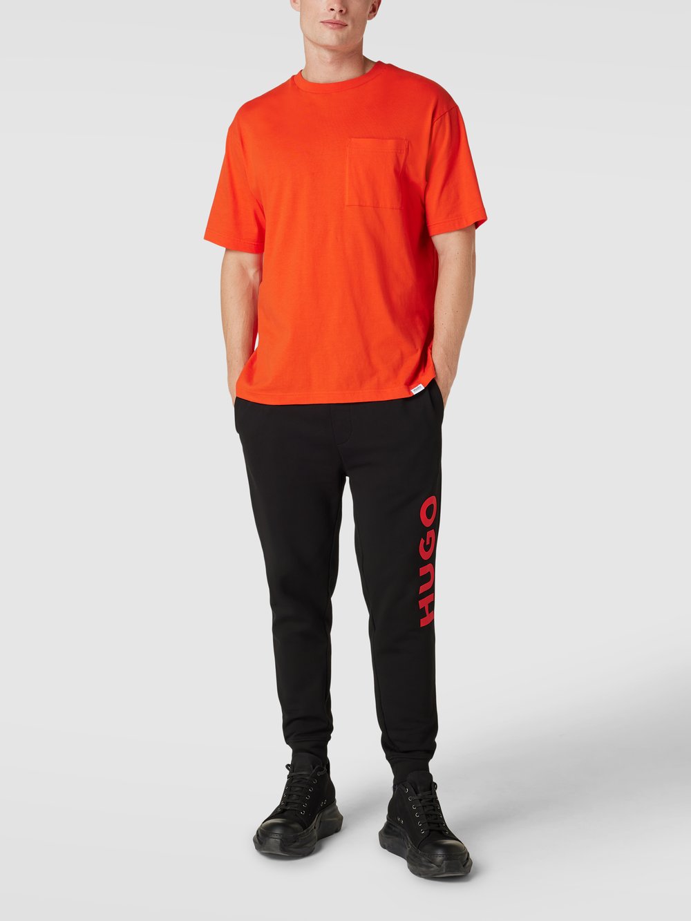 

Спортивные брюки с этикеткой, модель «Dutschi» HUGO, черный