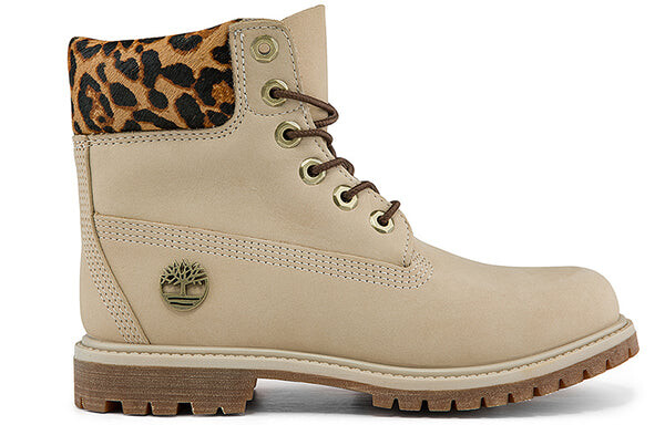 Кроссовки 6 inch safari cheetah waterproof boot 'ivory nubuck' Timberland, бежевый — фото 2