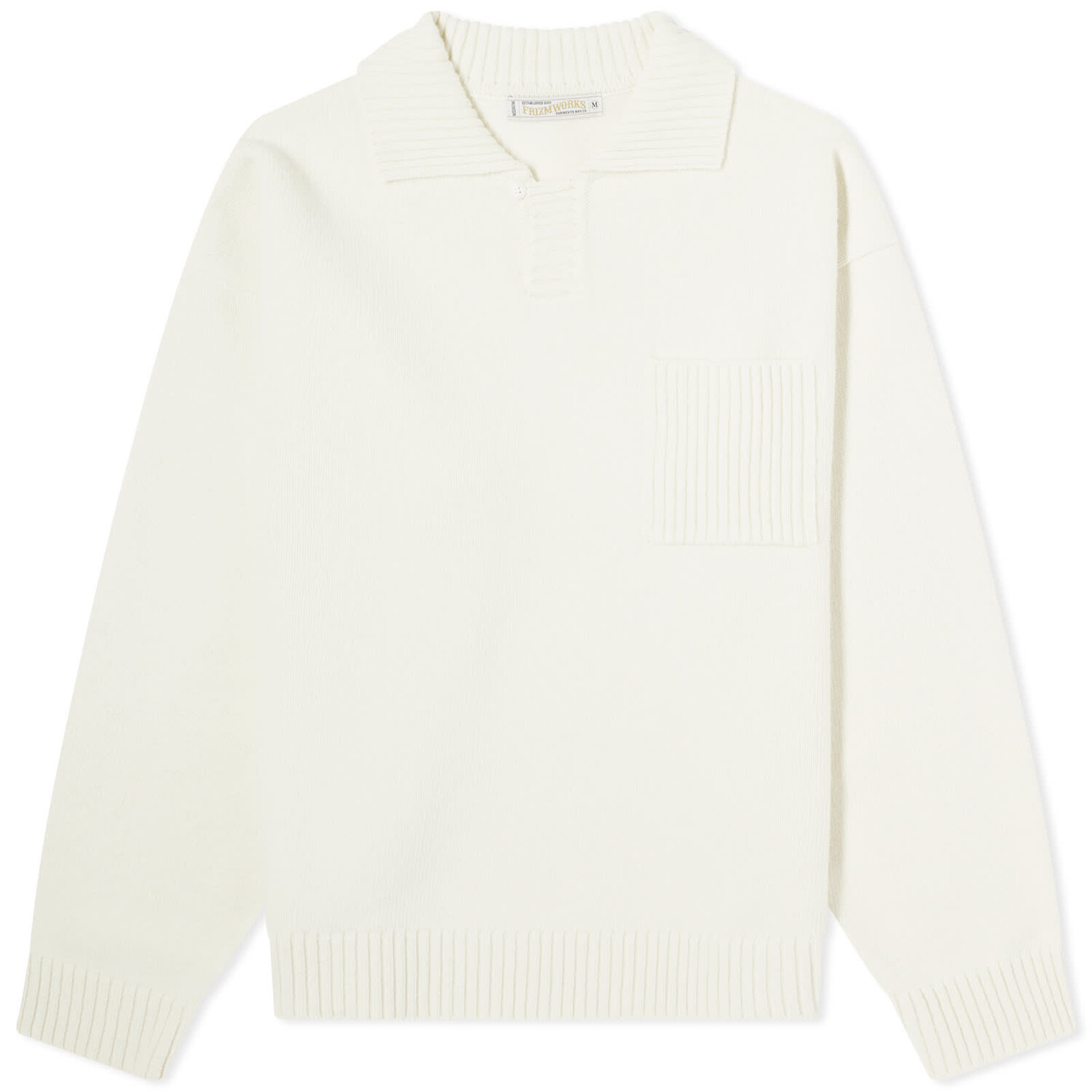

Толстовка Frizmworks Collar Knit Pullover Sweater, цвет Ivory