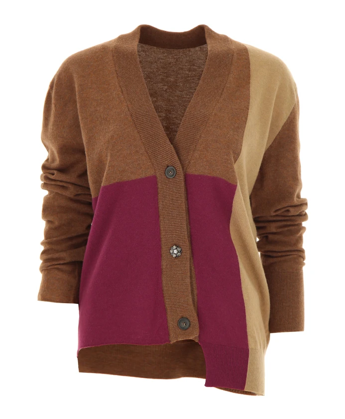 

Кардиган из натуральной шерсти Liviana Conti, мультиколор